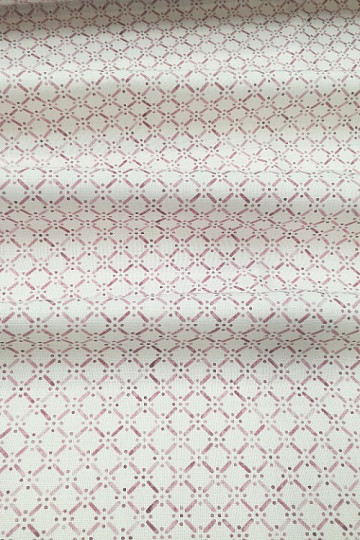 Tissu déco Montana treillis vieux rose