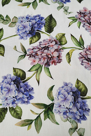 Tissu décoratif HORTENSIAS VIOLET