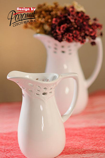 Vase LACE JUG blanc