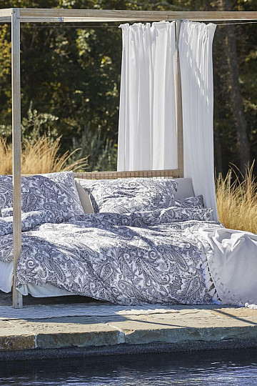IRISETTE literie de luxe en satin FLORENZ 8447-20 BLEU