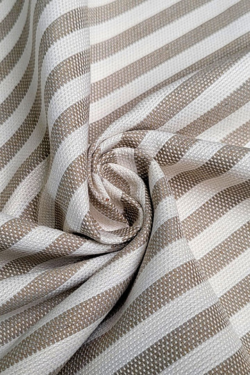 Tissu déco LEO BEIG rayure beige