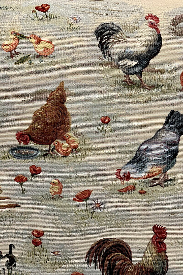 Tissu de tapisserie BACKYARD HEN