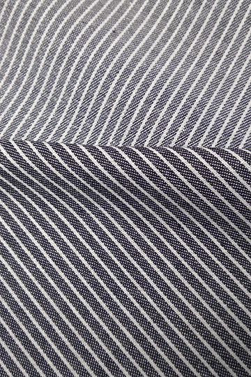 Décor. tissu ANTHRACITE/blanc STRIPE