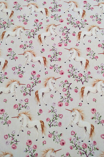 Tissu en coton LICORNE