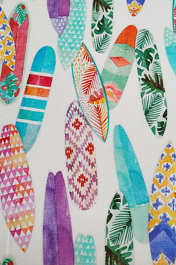 Tissu déco SURF TURQUOISE