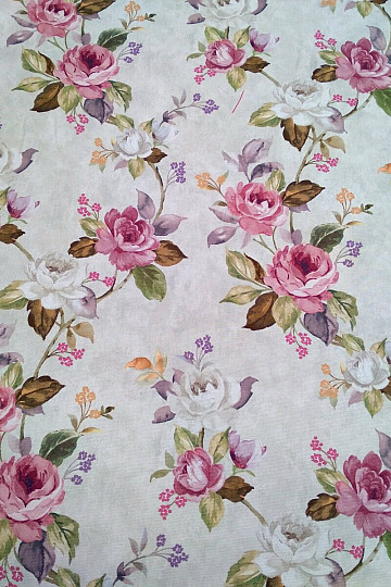 Tissu décoratif CHÂTEAU ROSE