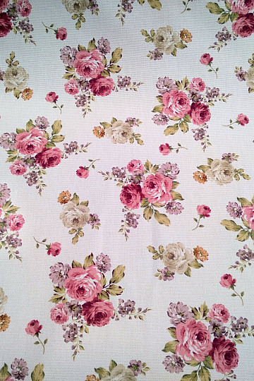 Tissu décoratif WARWICK GRANDE ROSE