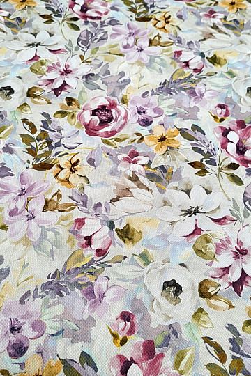 Tissu décoratif PALETTE DE FLEURS