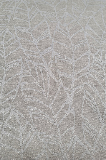 Tissu décoratif feuilles MALVIA CRÈME