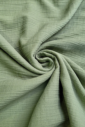 Tissu coton GAZE KAKI