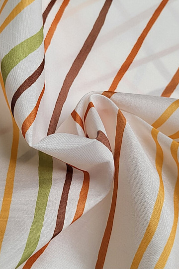 Tissu décoratif VISCONTI rayures colorées