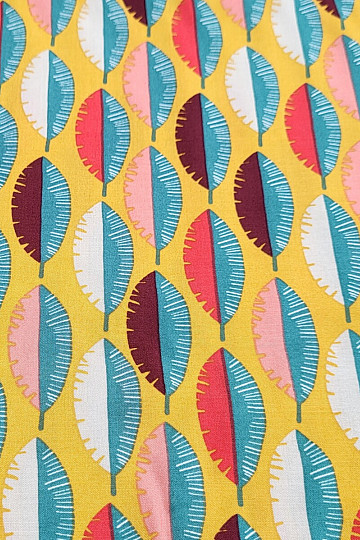 Tissu décoratif PLUME VIGO MOUTARDE