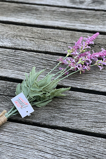 Bouquet de lavande de jardin 46 cm rose