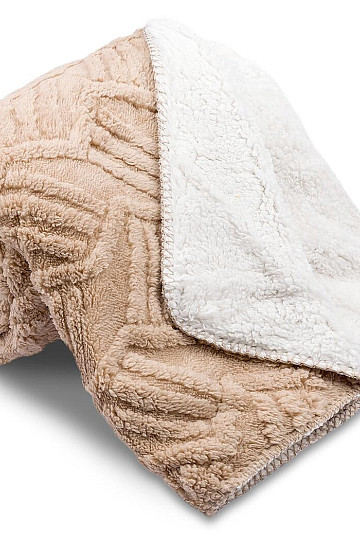 couverture Mouton LINKY CHOCOLAT 150 x 200