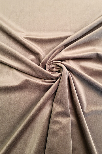 Tissu de décoration velours RIVIERA TAUPE