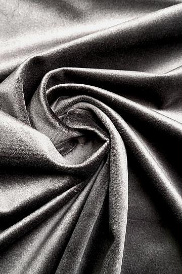 Tissu de décoration velours RIVIERA ANTHRACITE