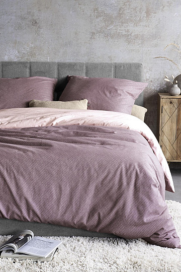 Literie de luxe en flanelle IRISETTE KOALA vieux rose