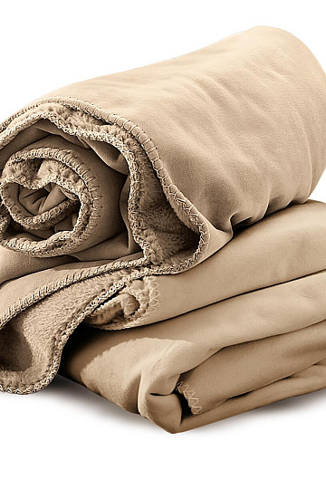 Couverture microfibre IRISETTE CAMEL