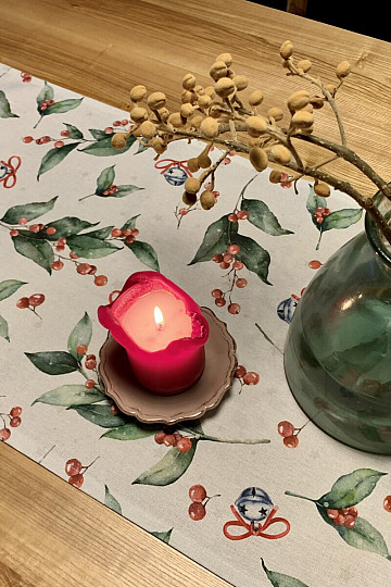 Nappe et écharpe de Noël CESMÍN VELKÁ