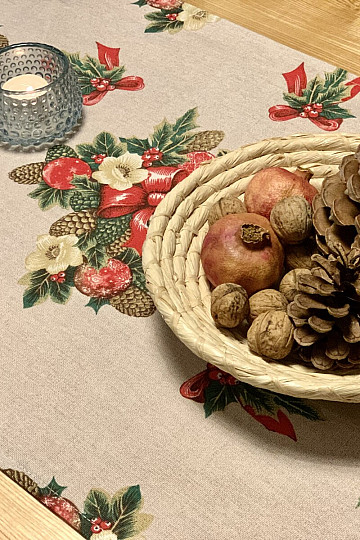 Nappe de Noël FOLK CHRISTMAS