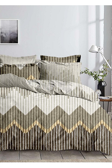 linge de lit en microfibre microfibre - LATTE