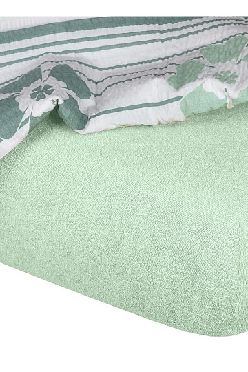 Drap éponge couleur MENTOL
