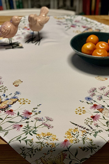 Nappe et écharpe PAPILLONS DES PRÉS