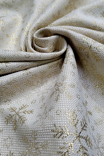 Tissu décoratif FLOCONS D'OR