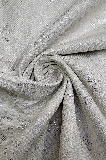 Tissu décoratif FLOCONS D'ARGENT