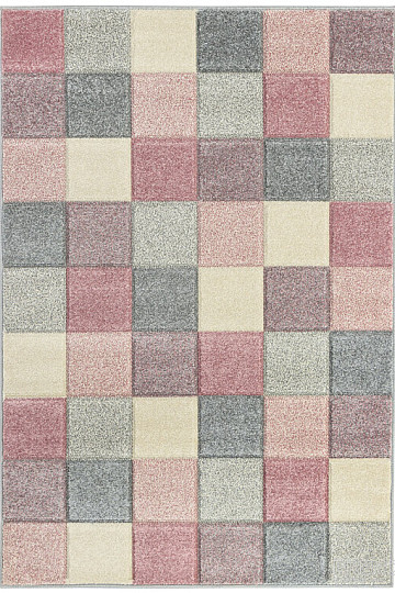 Pièce tapis PORTLAND cubes colorés