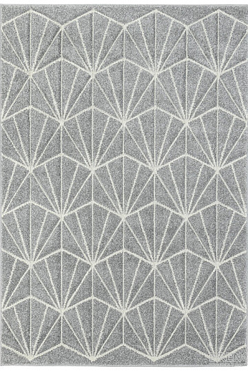 Tapis en pièces PORTLAND gris-blanc
