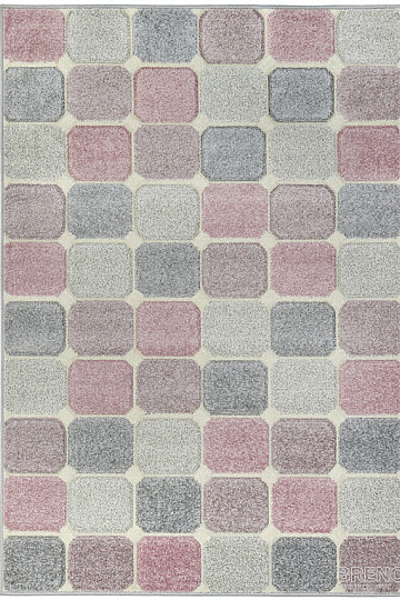 Pièce tapis PORTLAND cubes colorés