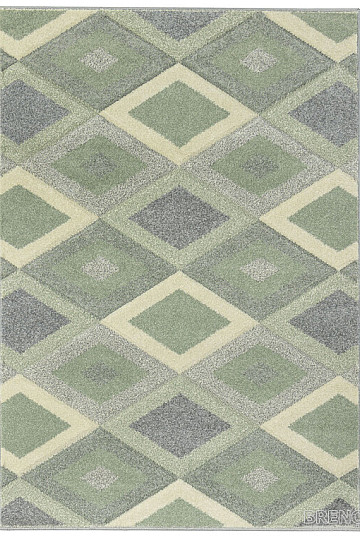 Tapis en pièces PORTLAND vert-gris