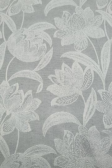 Tissu déco NENUFAR gris
