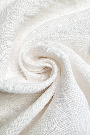 Tissu lin TEINTURE BLANC