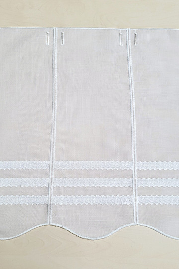 Rideau vitrail GERSTER 11611/0010 blanc