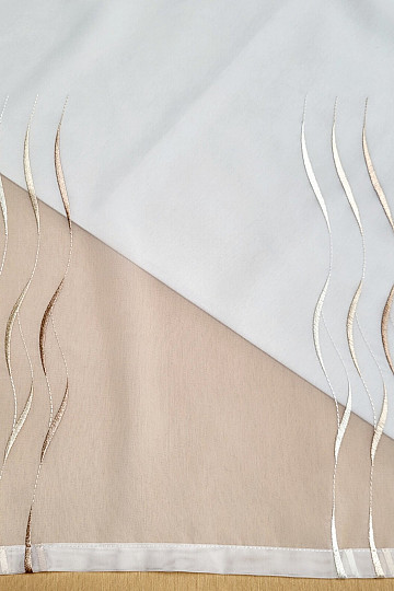 Rideau fini WAVE BEIGE