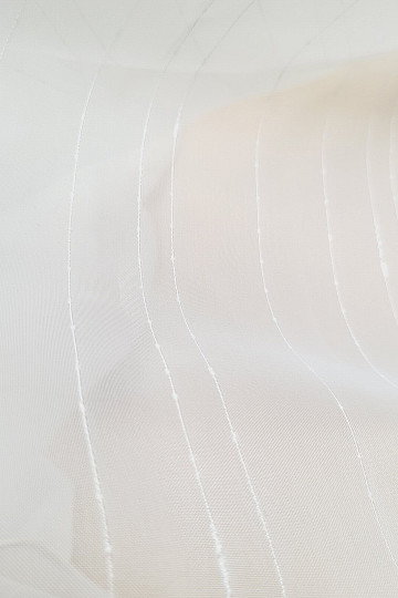 Rideau fini GERSTER lisse blanc
