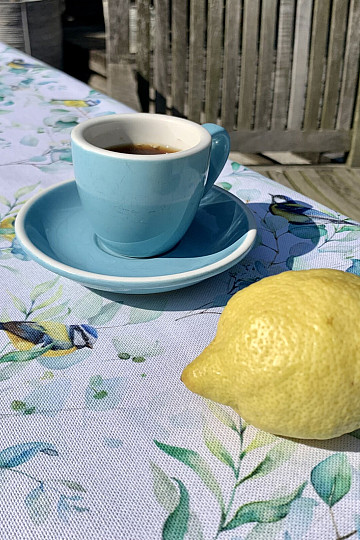 Nappe et écharpe OISEAUX SUR UNE Brindille