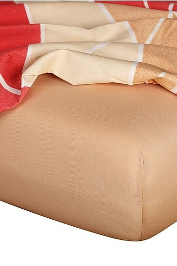 Drap jersey couleur SV. BRUN