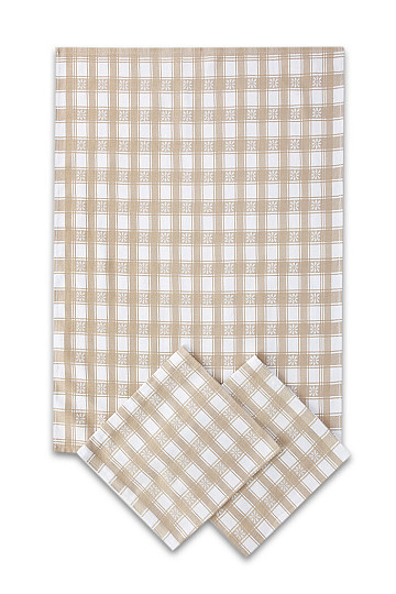 Serviettes Egypte. CUBE en coton AVEC FLEUR 3 pcs