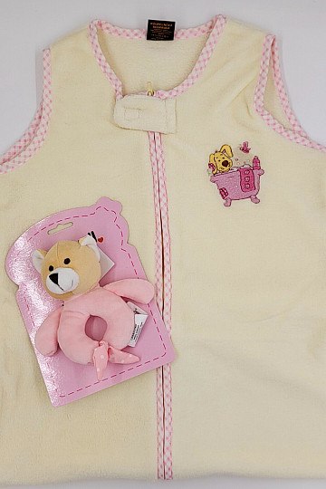 Coffret cadeau enfant SAC DE COUCHAGE et HOCHET