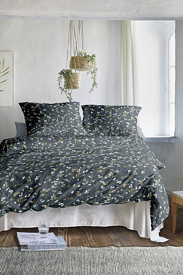 IRISETTE satin de coton luxe WAVE 8565-20 BRANCHES gris