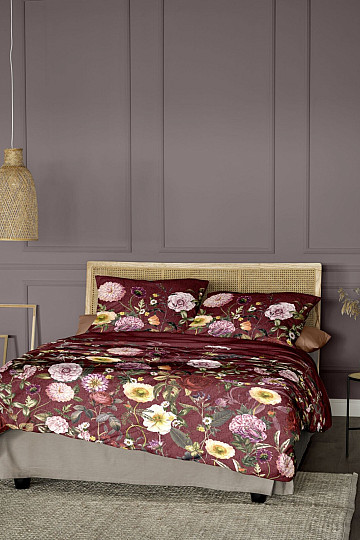 IRISETTE satin de coton luxe VAGUE 8576-60 ROSE BORDEAUX