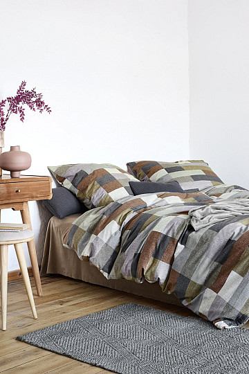 Literie flanelle IRISETTE KOALA 8534-50 marron gris