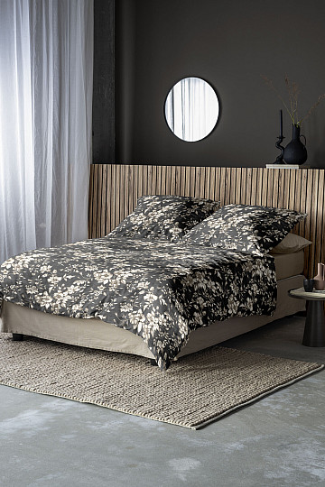 IRISETTE literie de luxe en flanelle ZOBEL 8558-11 noir