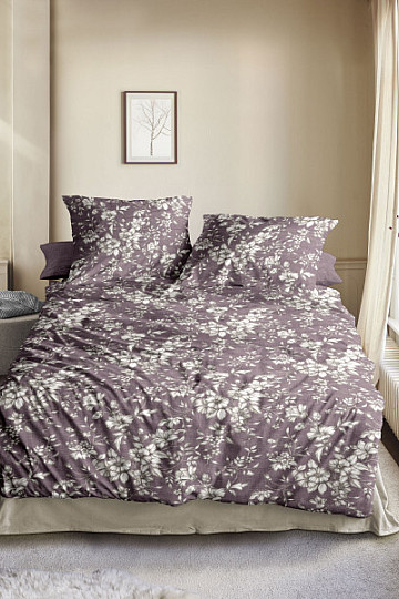 IRISETTE literie de luxe en flanelle ZOBEL 8558-70 bordeaux