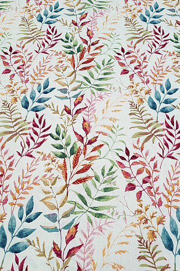 Tissu déco MARACAIBO feuilles colorées
