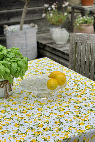 Nappe et foulard LEMON DELIGHT