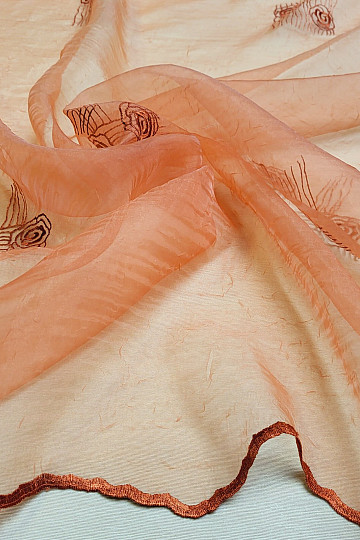 Rideau ROSE TERRE CUITE
